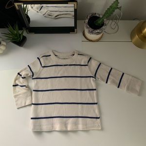 Baby Gap cream and navy striped thermal 18-24m